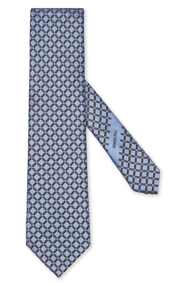 ZEGNA TIES Light Blue Cento Fili Silk Tie Cover