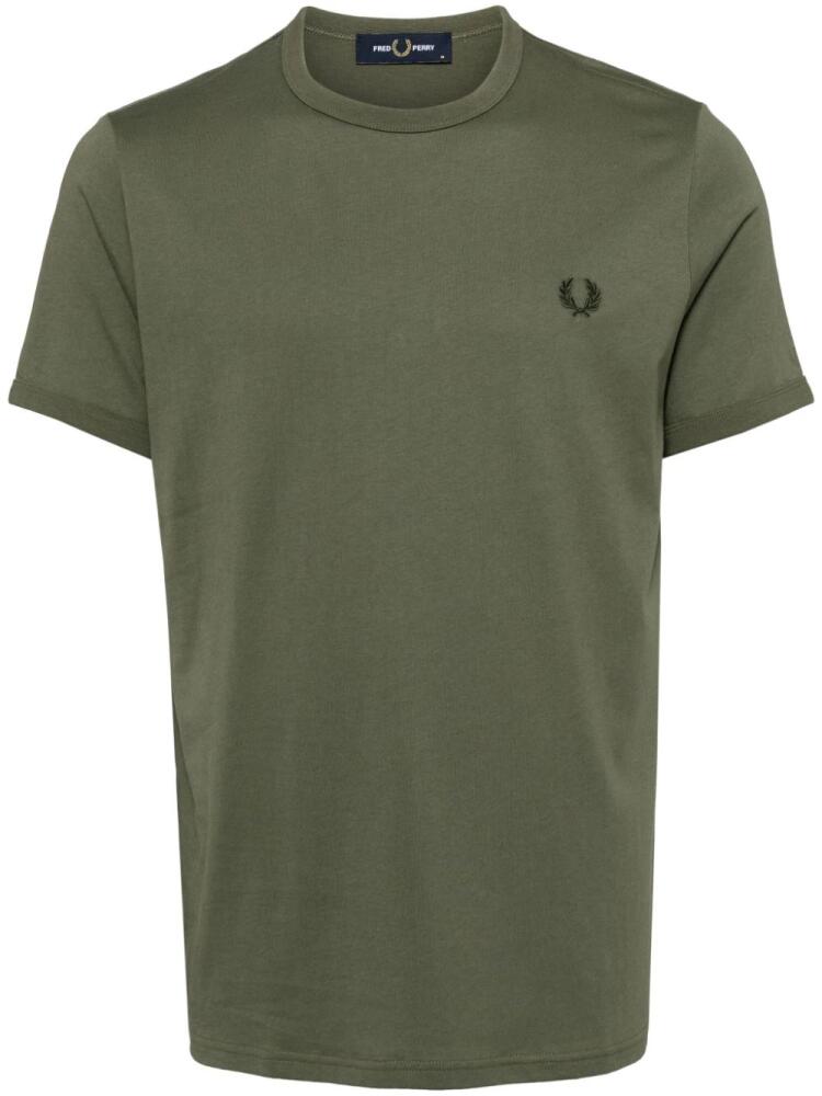 Fred Perry embroidered logo T-shirt - Green Cover