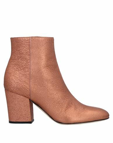 Sergio Rossi Woman Ankle boots Copper Soft Leather Cover