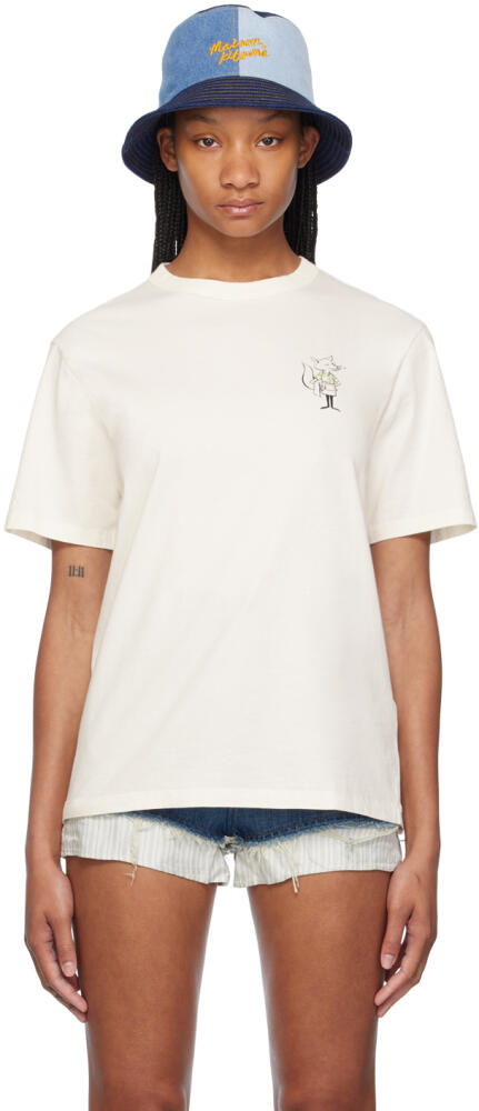 Maison Kitsuné White Dressed Fox T-Shirt Cover