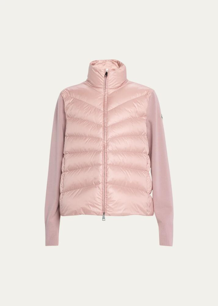 Moncler Wool-Blend Puffer Cardigan Cover