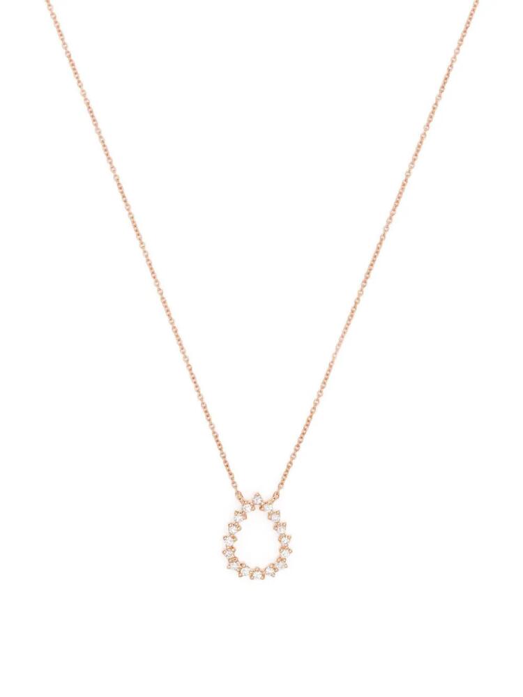 Dana Rebecca Designs 14kt rose gold Vivienne Lily Teardrop diamond necklace Cover