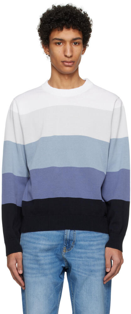 Hugo Blue Stripe Sweater Cover