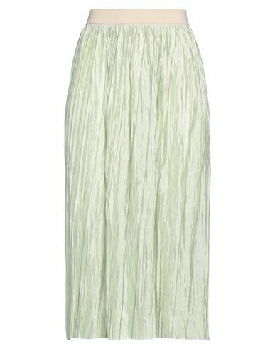 Roberto Collina Woman Midi skirt Light green Polyester Cover