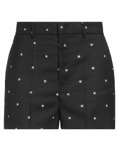 Red Valentino Woman Shorts & Bermuda Shorts Black Wool, Cotton, Elastane Cover