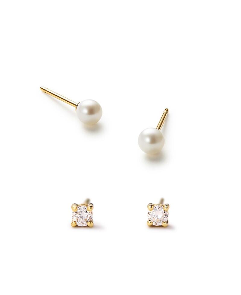 Ana Luisa Gold Stud Earrings - Gold Stud Set Cover