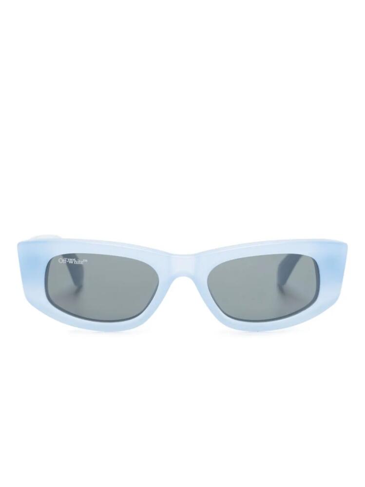 Off-White Eyewear Matera rectangle-frame sunglasses - Blue Cover