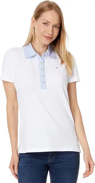 Tommy Hilfiger Cornell Trim Polo (Bright White) Women's Clothing Cover