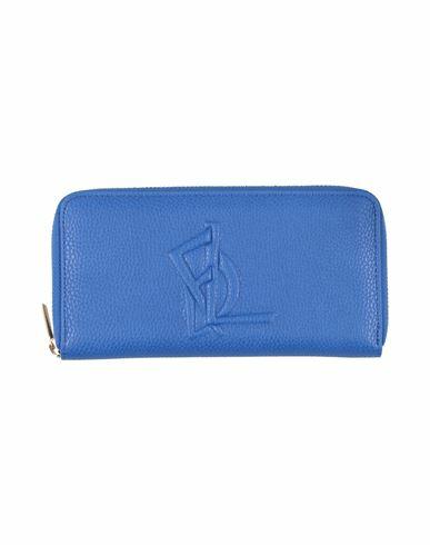 La Fille Des Fleurs Woman Wallet Bright blue Polyurethane Cover