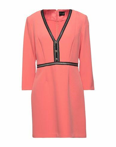 Atos Lombardini Woman Mini dress Orange Polyester, Elastane Cover