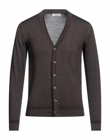 Bellwood Man Cardigan Dark brown Virgin Wool Cover