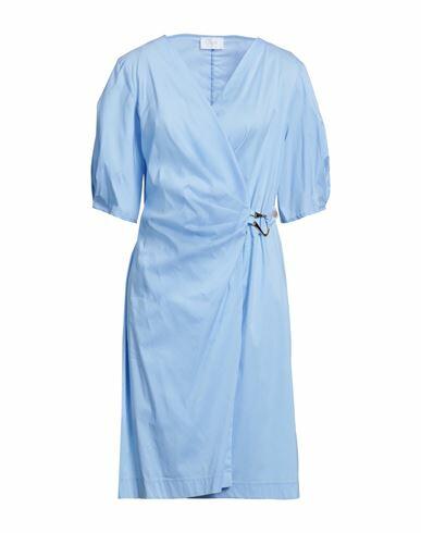 Clips More Woman Mini dress Light blue Cotton, Polyamide, Elastane Cover