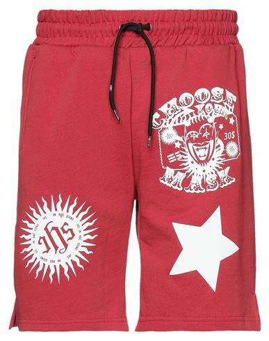 Ihs Man Shorts & Bermuda Shorts Red Cotton Cover