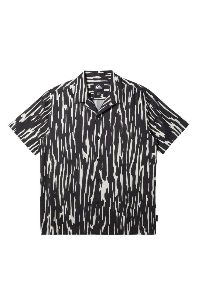 Quiksilver Ripples DNA Camp Shirt in Black Ripples Dna Cover