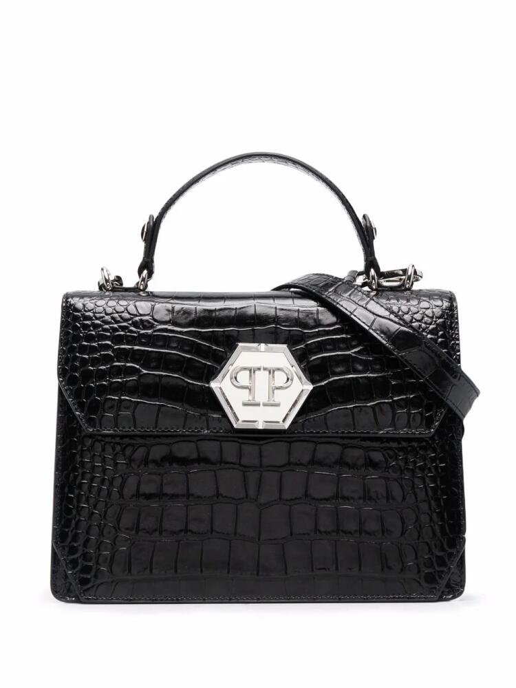 Philipp Plein Medium hexagon bag - Black Cover