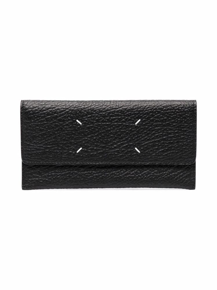 Maison Margiela four-stitch leather wallet - Black Cover