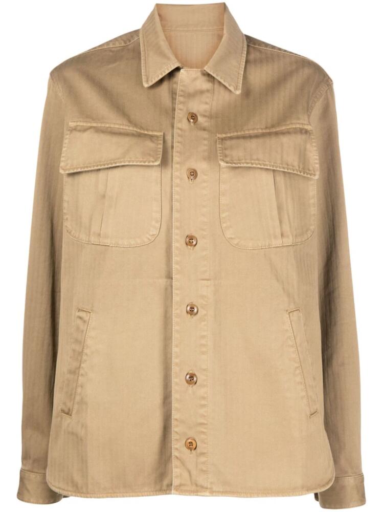 Fortela Meckong shirt jacket - Neutrals Cover