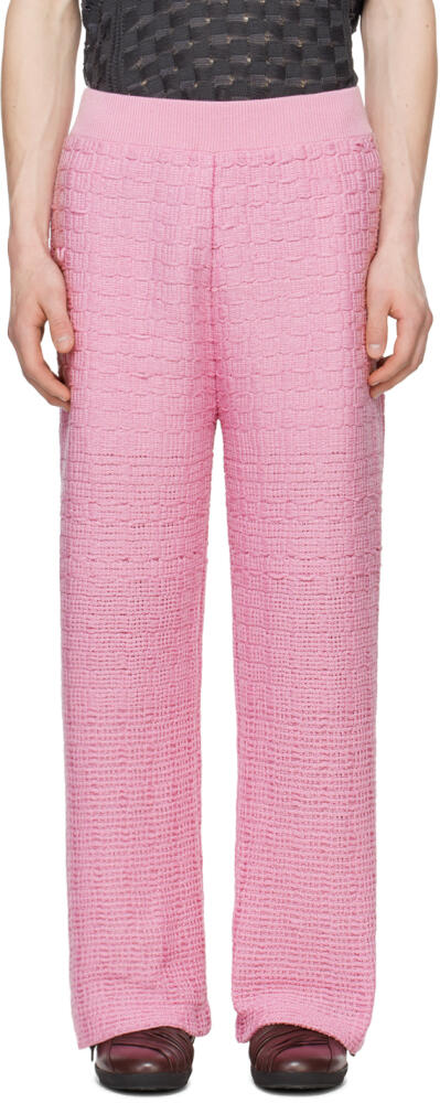 Isa Boulder SSENSE Exclusive Pink Tick Trousers Cover