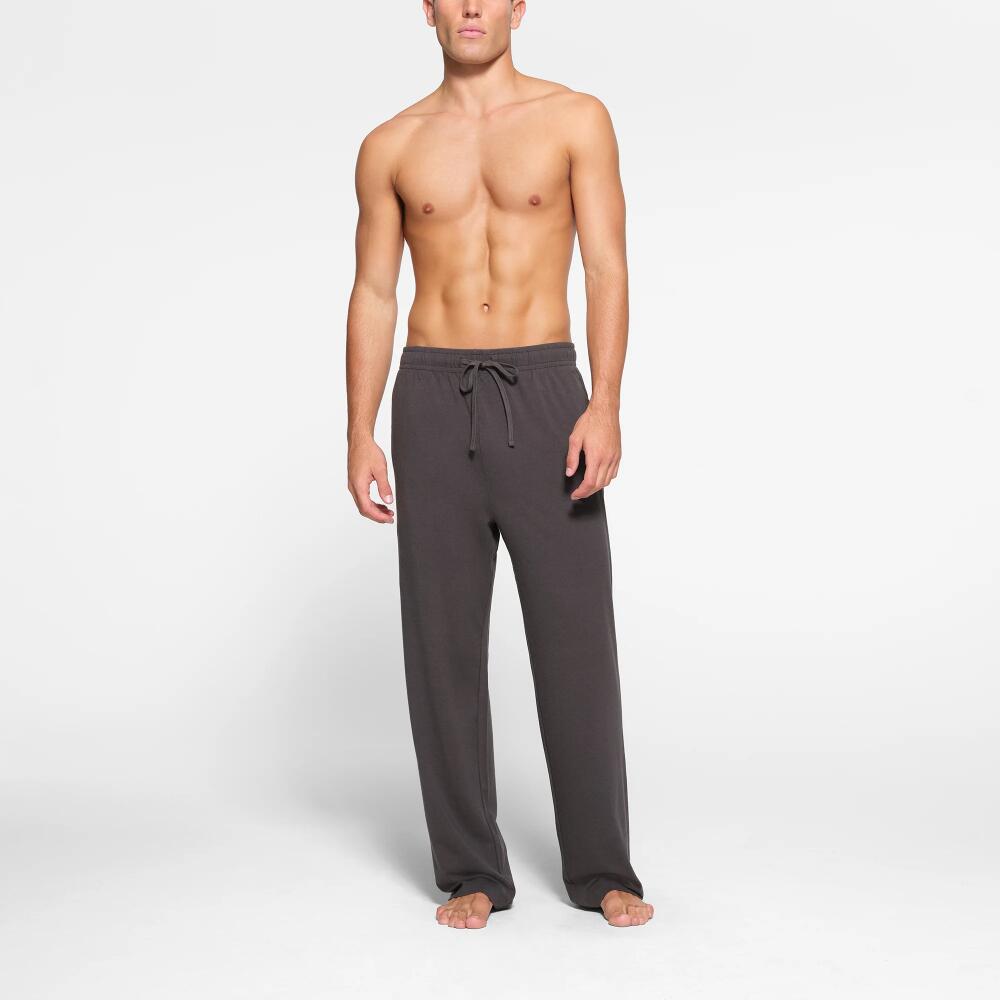 SKIMS Mens Relaxed Straight Leg Pant | Grey | XS | Jersey Lounge Cover