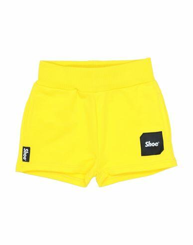 Shoe Newborn Shorts & Bermuda Shorts Yellow Cotton, Elastane Cover