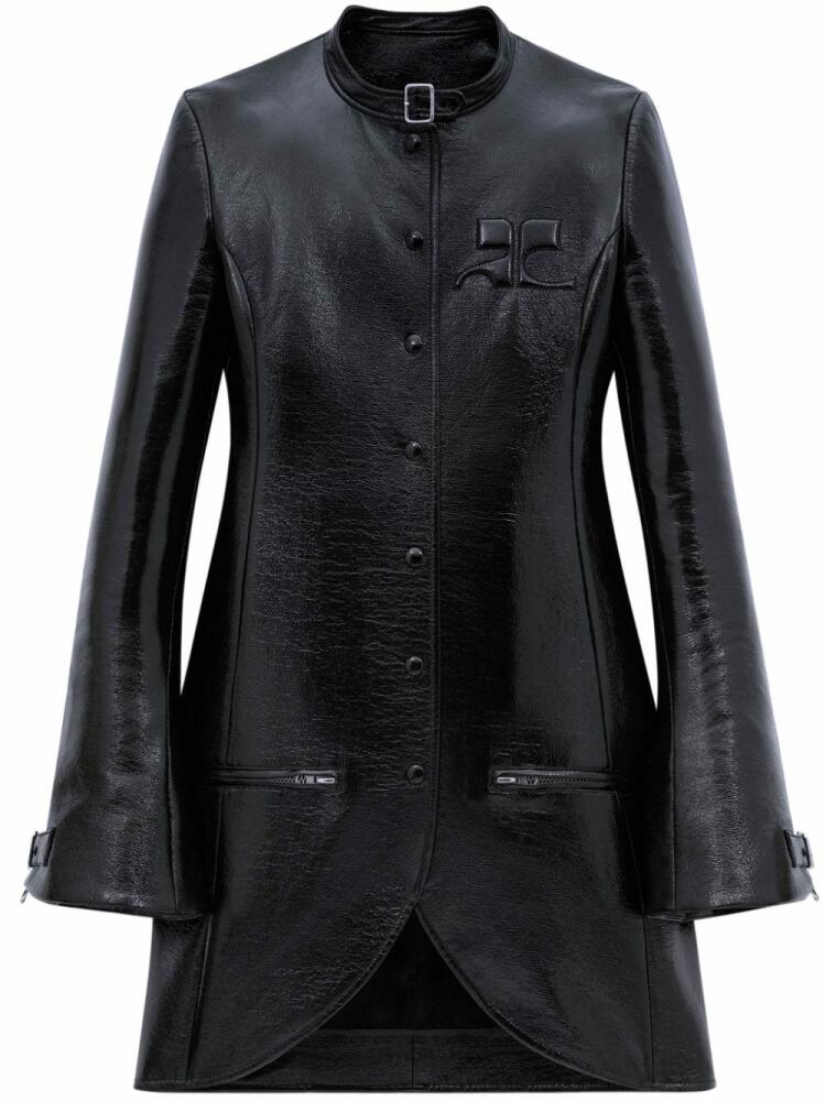 Courrèges Ellipse midi coat - Black Cover