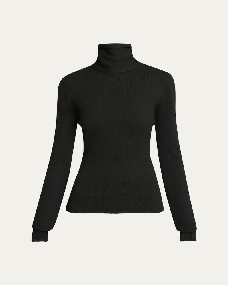 Givenchy High Neck Open-Back Wool Cashmere Sweater Cover