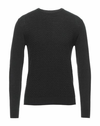 At. p.co Man Sweater Black Merino Wool, Acrylic, Elastane Cover