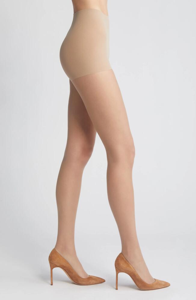 Nordstrom Run Resistant Control Top Tights in Brown Taupe Cover