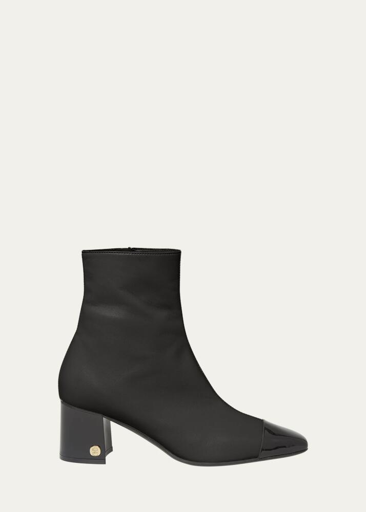 Ferragamo Sambi Cap-Toe Ankle Booties Cover