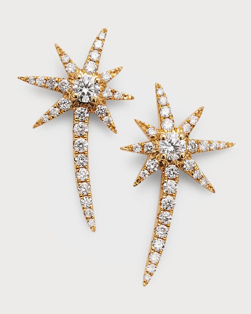 Graziela Gems White Gold Shooting Starburst Earrings with Diamonds Cover