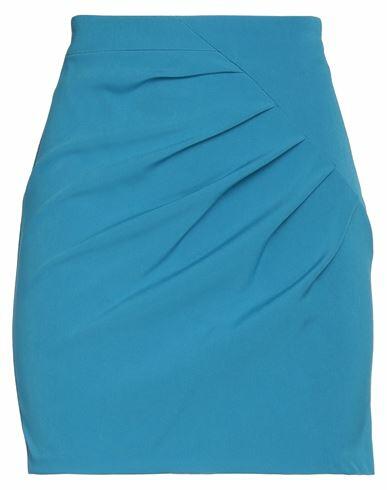 Kaos Woman Mini skirt Blue Polyester, Elastane Cover