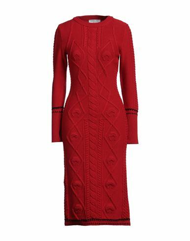 Marine Serre Woman Mini dress Red Wool Cover