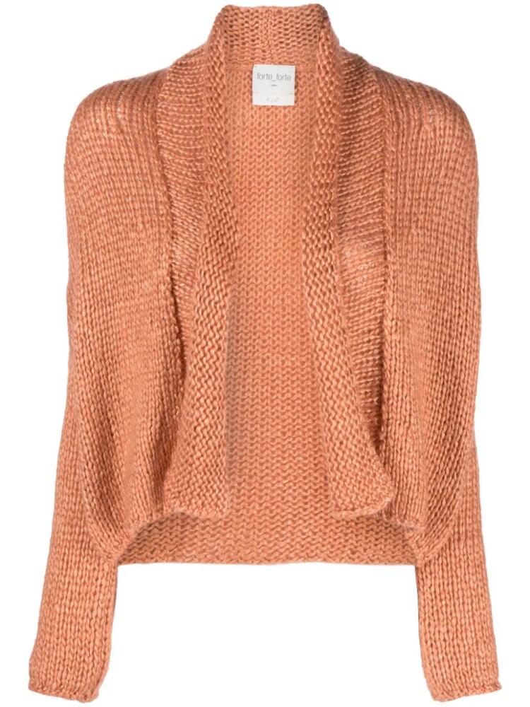 Forte Forte open-front cropped cardigan - Orange Cover