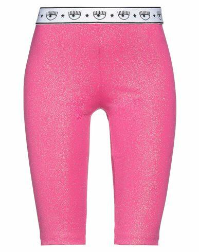 Chiara Ferragni Woman Leggings Fuchsia Acrylic, Elastane Cover