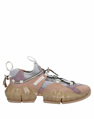 Jimmy Choo Woman Sneakers Sky blue Soft Leather, Textile fibers Cover