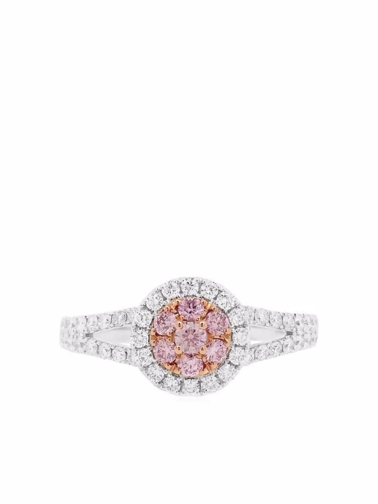 HYT Jewelry 18kt white gold Argyle pink diamond engagement ring - Silver Cover