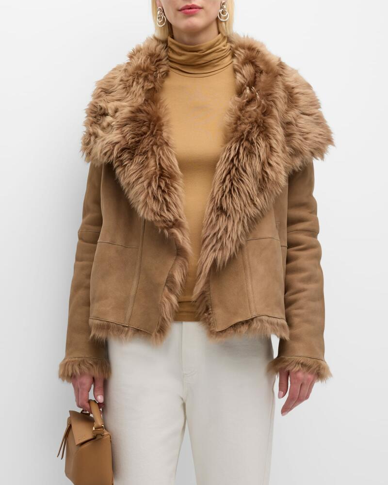 Yves Salomon Toscana Shearling Short Jacket Cover