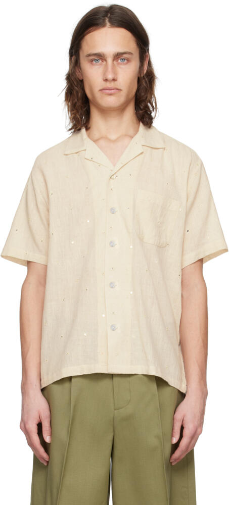 Kartik Research Off-White Sequinned Shirt Cover