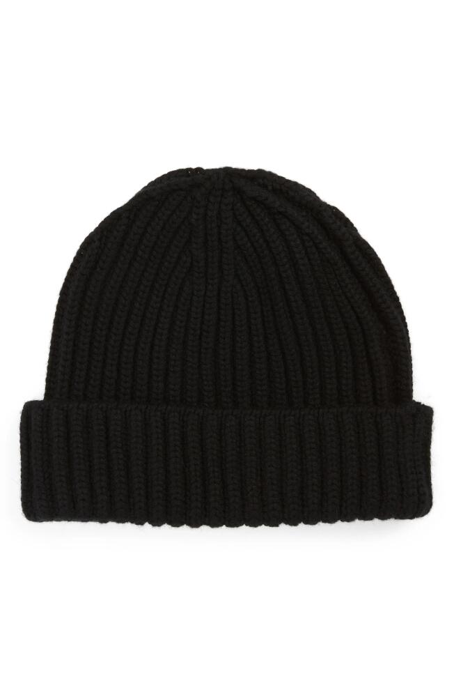 Drake's Rib Cashmere Beanie in Black Cover