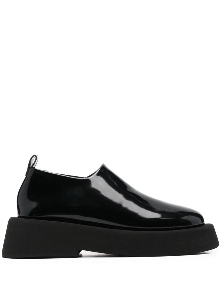 Marsèll platform patent loafers - Black Cover