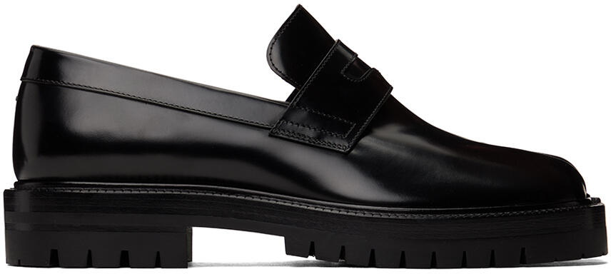 Maison Margiela Black Tabi Lace-Up Derbys Cover