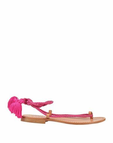 Sfizio Woman Thong sandal Fuchsia Textile fibers Cover