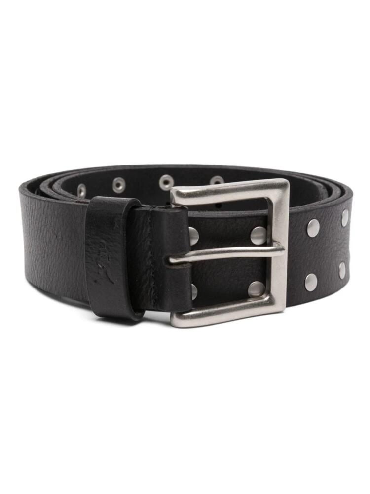 AllSaints Carver studded leather belt - Black Cover