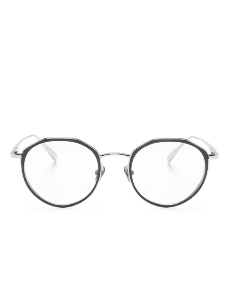 Linda Farrow Cesar round-frame glasses - Black Cover