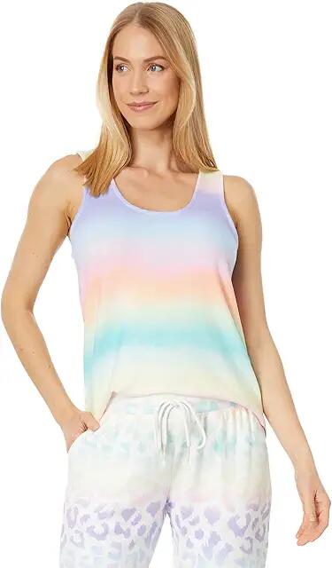 P.J. Salvage Gradient Good Vibes Tank (Sky Blue) Women's Pajama Cover