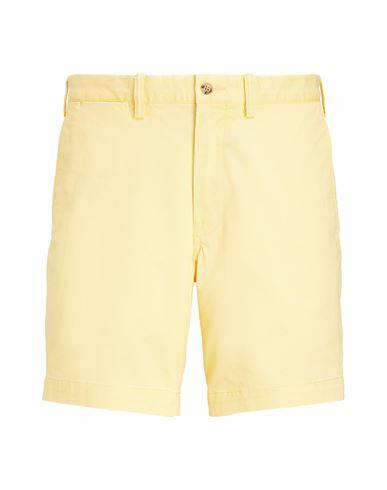 Polo Ralph Lauren 8-inch Stretch Straight Fit Twill Short Man Shorts & Bermuda Shorts Yellow Cotton, Elastane Cover