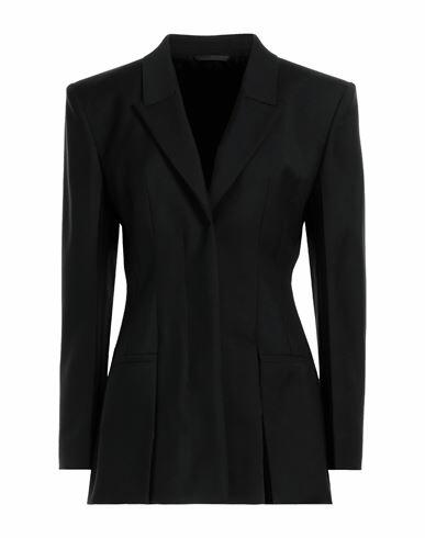 Givenchy Woman Blazer Black Wool, Mohair wool Cover