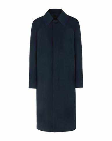 8 By Yoox Woman Overcoat & Trench Coat Midnight blue Polyester, Cotton Cover