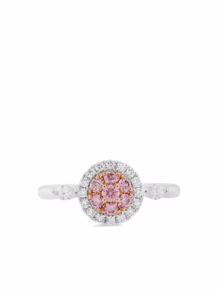 HYT Jewelry 18kt white gold Argyle pink diamond engagement ring - Silver Cover