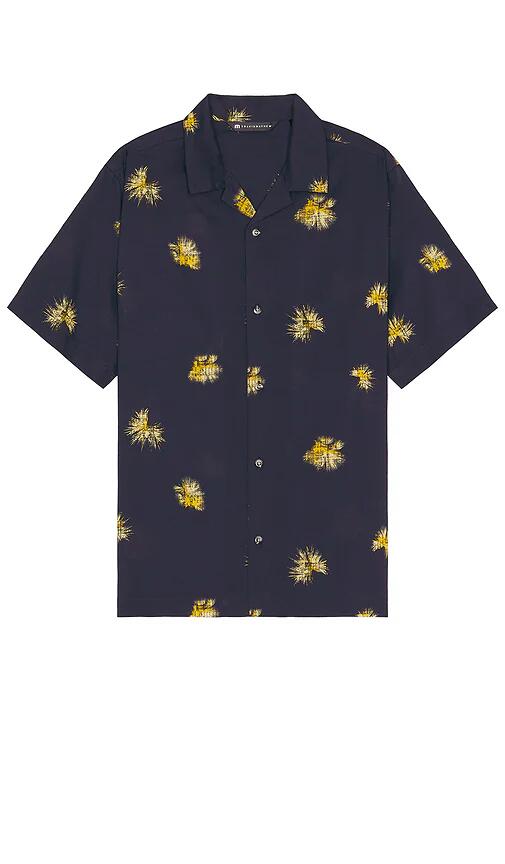 TravisMathew Casino Holiday Button Down Shirt in Blue Cover